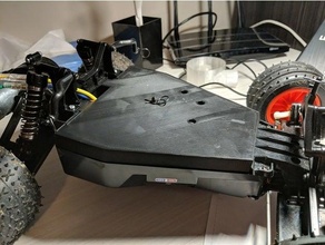 tamiya blitzer chassis dust shield 3d print model - Mito3D