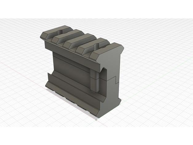 weaver rail 3D print model - Mito3D