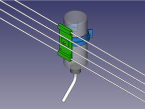 Gine domuz Su şişe Kulp destek 3d print model - Mito3D