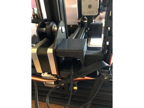 ender 3 pro direct drive stock parts including cable chain bl bracket touch mount management creality 3d print model - Mito3D