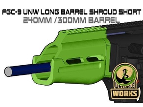fgc-9 unw long barrel short shroud set fgc fgc9 3d print model - Mito3D