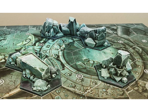 shadespire terrain 28mm miniatures pillar rubble ruins shade spire underworlds wargames wargaming warhammer worlds 3d print model - Mito3D