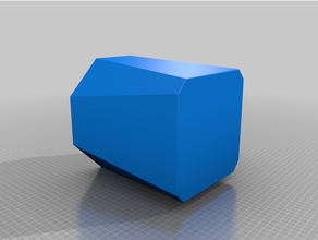 Müll Behälter Okto Quadrat Polygon gestalten anycubic i3 Mega Größe Luke recyceln 3d print model - Mito3D