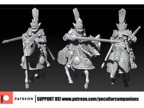 duende pesado caballería Inglés 28mm elfos fantasía peculiar compañeros juegos guerra juego 3d print model - Mito3D
