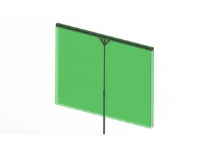 t-backdrop stand adapter backdrop background green photograph photo 3d print model - Mito3D