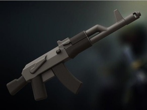 ak 74m Lego minifiguras ak47 ak74 Brickarms arma fogo minifig minifigura rifle 3d print model - Mito3D