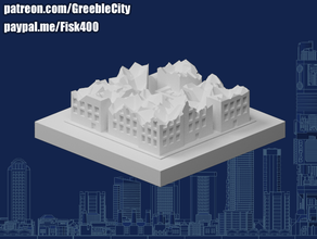 greeblecity ruines petit quartier greeblecityruines 3d print model - Mito3D