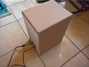 simple cardboard dexarm dustcover dust cover rhino rotrics 3d print model - Mito3D