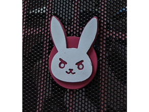 dva bunny badge overwatch costume 3d print model - Mito3D