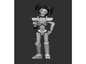lolicron 28mm adorable cute cyborg gaming grimdark meme miniature robot scifi space tabletop terminator undead wargaming zombies 3d print model - Mito3D