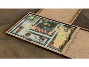 tiny epic zombies - map tray laser-cut boardgame boardgames accessories organizer game games laser cut lasercut 3d print model - Mito3D