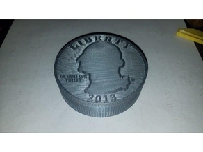 novelty coin container 3d print model - Mito3D