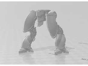 Şirin bacaklar köpek 40k becerikli tamirci zırh imparatorluk şövalye mekanikum wh40k 3d print model - Mito3D