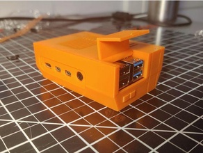 raspberry pi 4 nes case optional fan 3d print model - Mito3D