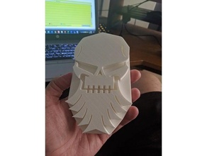 bearded skull hitch plug cover receiver trailer 3d print model - Mito3D