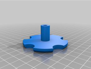 bed knob leveling flsun cube knobs m3 nut 3d print model - Mito3D