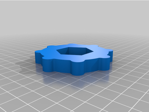 thumbwheel nut 3d print model - Mito3D