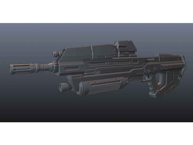 aureola infinito ma40 asalto rifle cosplay apuntalar vídeo juego 3D print model - Mito3D