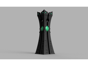 space zombies convergence pillar monolith necron supportless terrain warhammer 40k 3d print model - Mito3D