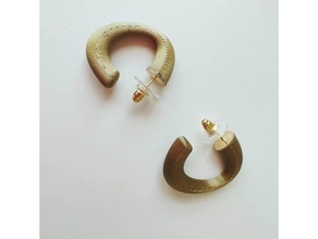 amorphe cerceau boucles d'oreilles cerceaux bijoux 3d print model - Mito3D
