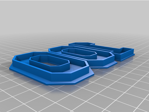 100 biscoito cortador 3D print model - Mito3D