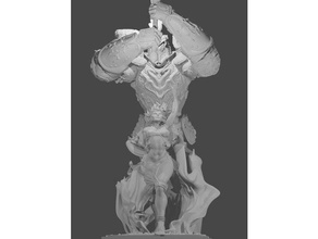summoner & guardian spirit supported 3dprintable 57mm dnd miniature fantasy female mage miniatures pinup presupported rpg scaled model tabletop 3d print model - Mito3D