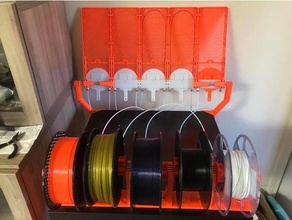 prusa mmu2 filament retract bank mounts printer enclosure v2 mmu2s 3d print model - Mito3D