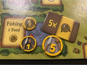 Agricola Lebensmittel Token Brettspiele Tafel Spiel 3d print model - Mito3D