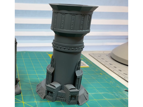 louco ferreiro partes incinerador torre terreno 40k bebida suporte miniatura miniaturas jogo guerra jogos martelo wh40k 3d print model - Mito3D