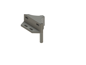 regal aluminum railing gate latch striker bar 3d print model - Mito3D
