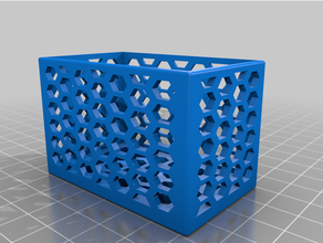 storage container sweetener packets - honeycomb walls 3d print model - Mito3D