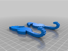 mar caballo perchas 3d print model - Mito3D