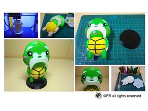 lindo Tortuga animal animales anycubic i3 mega solido 3d print model - Mito3D