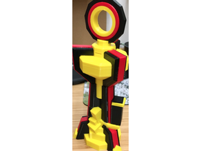 choque clanes infierno torre soltero color imprimible 3d print model - Mito3D