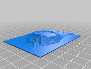 diamond head hawaii terrain 3d print model - Mito3D