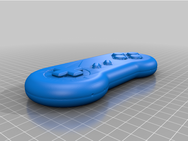 snes controller 3D print model - Mito3D