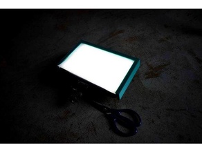 diffuser frame continuous led light led led diffuser led light light diffuser 3d print model - Mito3D