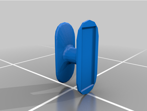 drawer pull knob 3m adhesives 3d print model - Mito3D