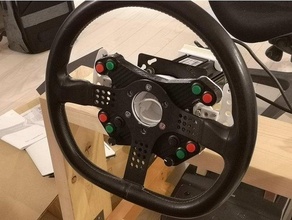 warenosyo's 15 wireless sim-racing buttonbox 12buttons rotary switches paddle shifters gaming opensimwheel simracing sim racing 3d print model - Mito3D