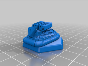 american mecha pegasus hovercraft 3d print model - Mito3D