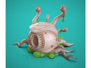 icky beholder 3dprintable creature dnd mini miniature monster stl tabletop warhammer fantasy 3d print model - Mito3D