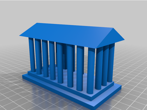griechisch Tempel 3d print model - Mito3D