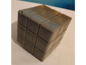 rubik's cubo llavero 3d llaveros impresión accesorios accesorio rubik sólido solido juguete 3d print model - Mito3D