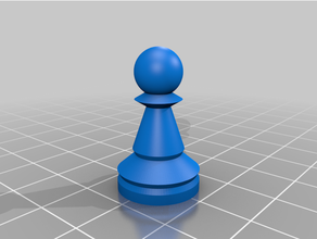 chess pawn customizable piece pieces 3d print model - Mito3D