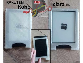 Fall Mantel Startseite Kobo Clara hd Rakuten eBook 3d drucken Boitier Buch epub Leselicht schützend Leser Bildschirm 3d print model - Mito3D