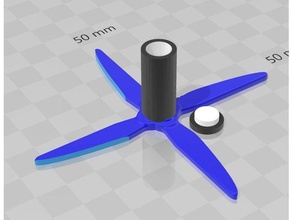 Stern jurassisch Park Profi Hubschrauber Spinner Aktualisierung 3d print model - Mito3D