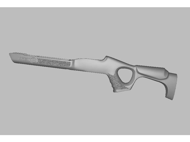 hatsan flash wood stock airgun air gun rifle hatsan-flash 3D print model - Mito3D