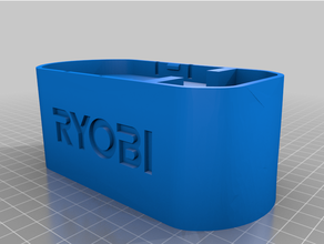 Ryobi batterie empileur encart logo 3d print model - Mito3D