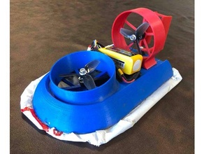 semplice spazzole rc sport hovercraft 3d print model - Mito3D