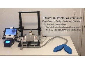 3dpav 3d printer as ventilator parçalar non human covid 19 vantilatör 3d print model - Mito3D